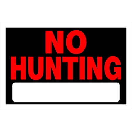 Hillman No Hunting, Plastic, 7.99 in x 12 in 839940